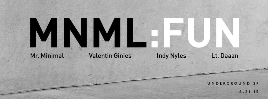 Mnml:Fun - with Indy Nyles - Página frontal