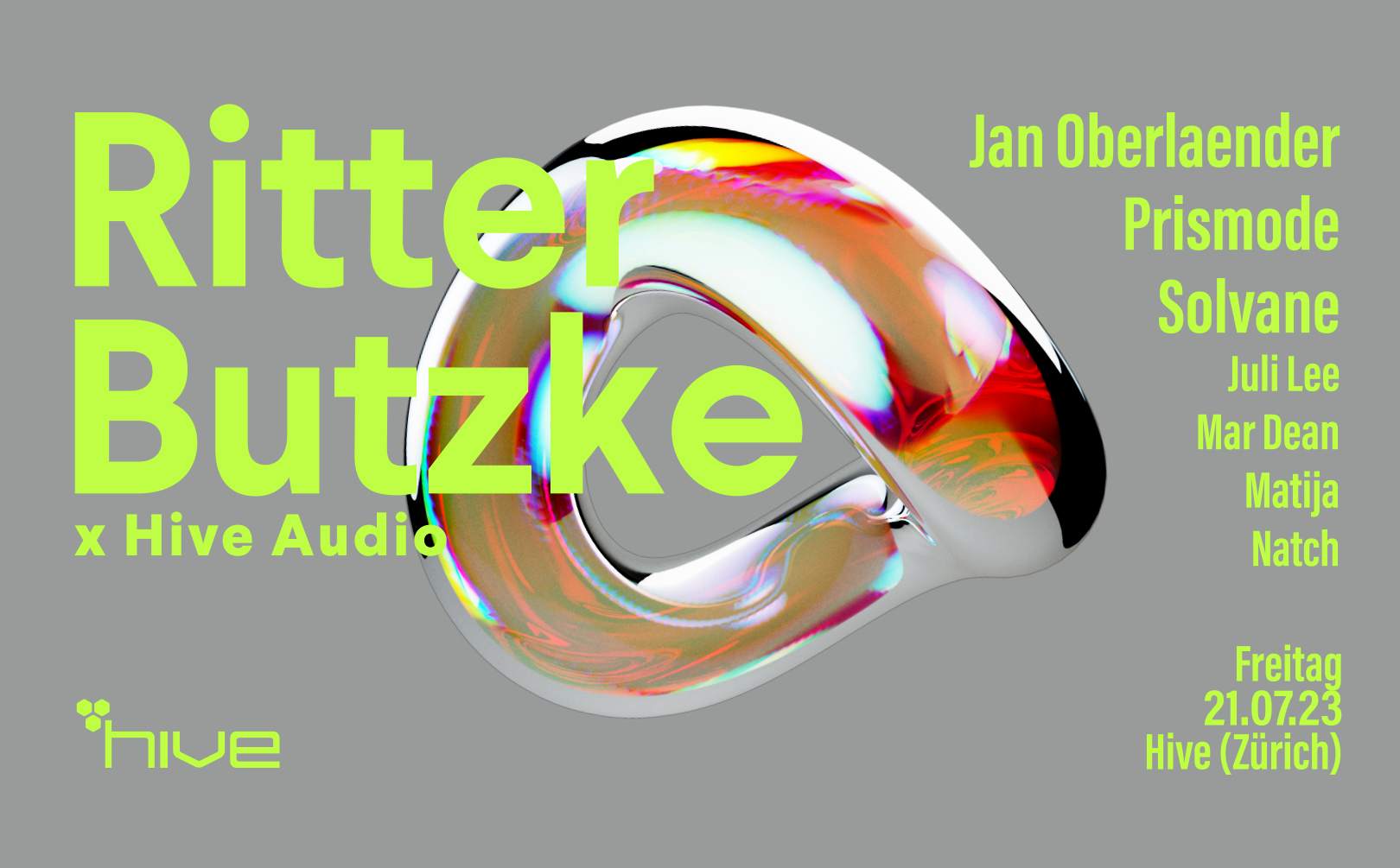 Ritter Butzke Showcase - フライヤー表