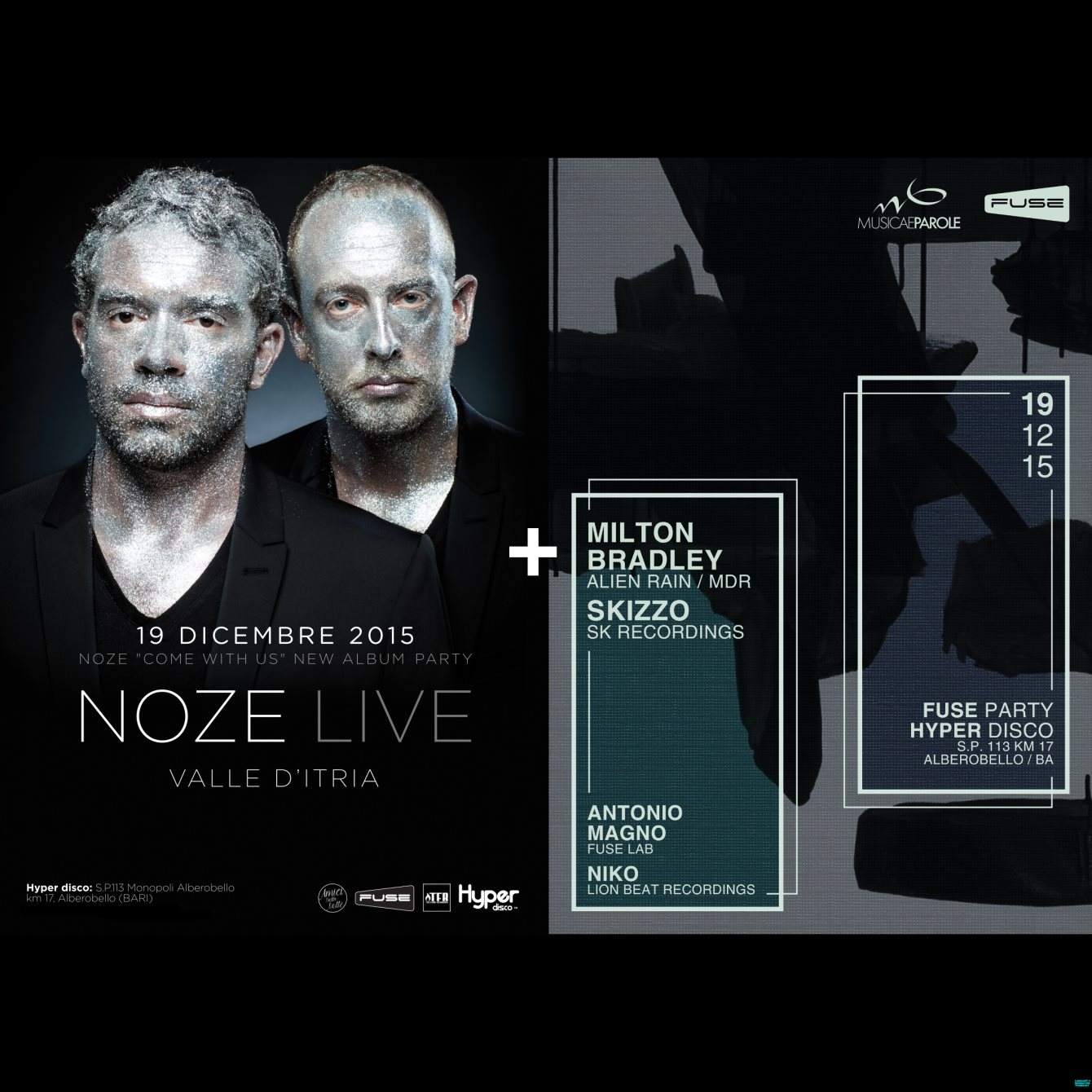 Noze Live & Fuse w/ Milton Bradley & Skizzo - Página trasera