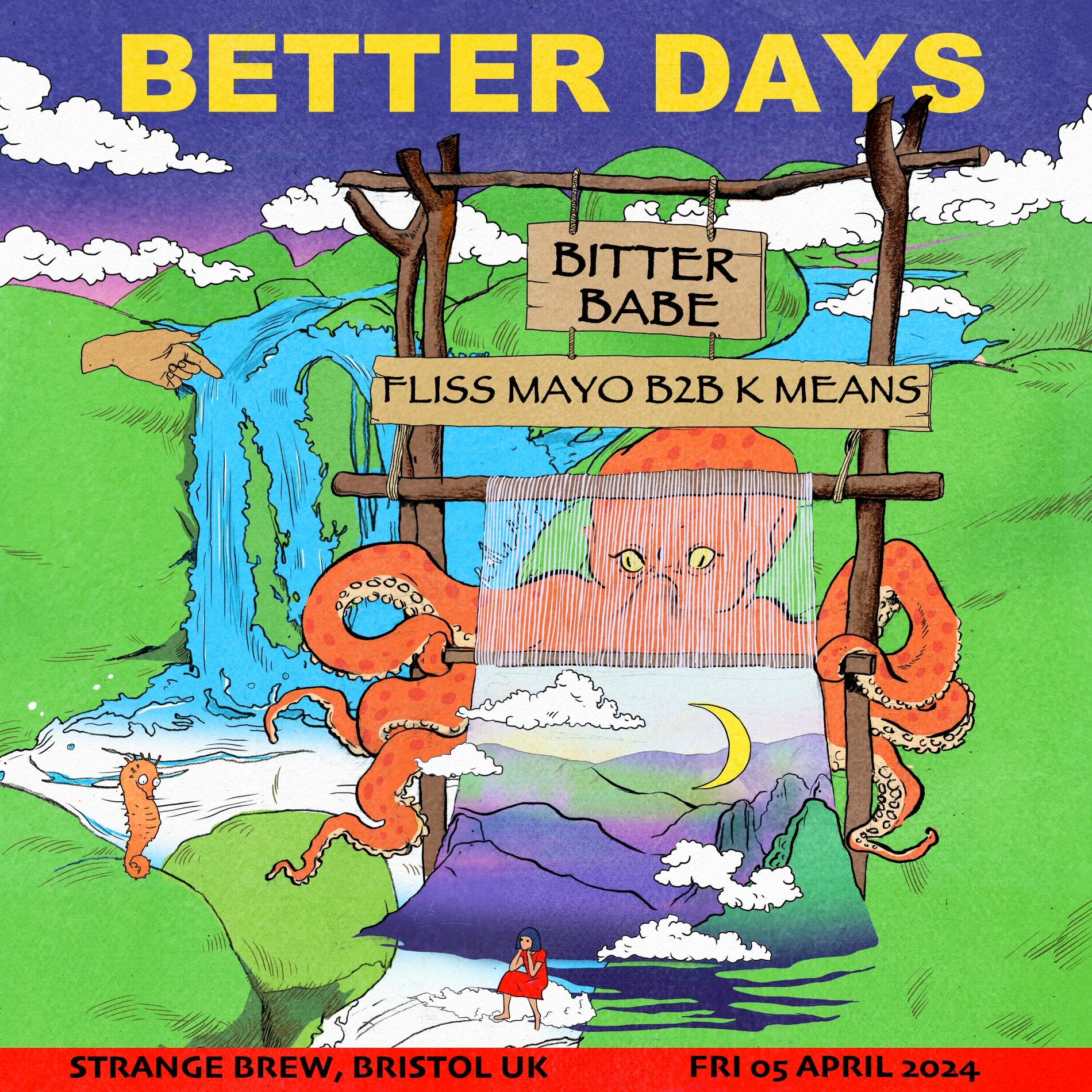 Better Days with Bitter Babe and Fliss Mayo b2b k means - フライヤー表