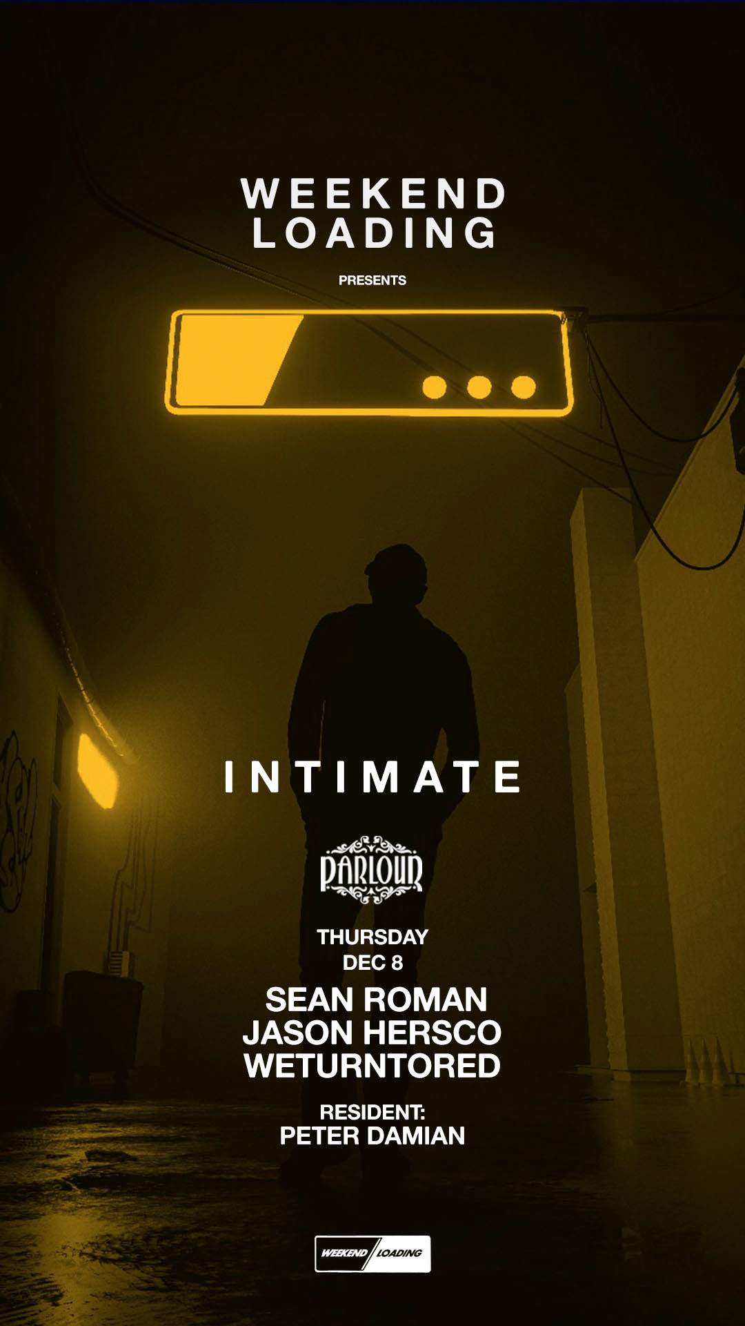 Weekend Loading presents: INTIMATE: Thursday December 8th - フライヤー裏