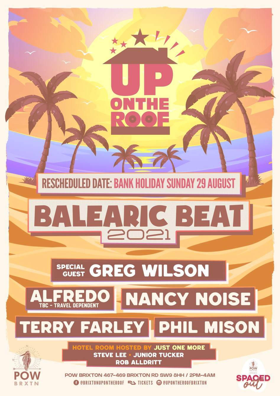 Balearic Beat 2021...Up On The Roof - フライヤー表