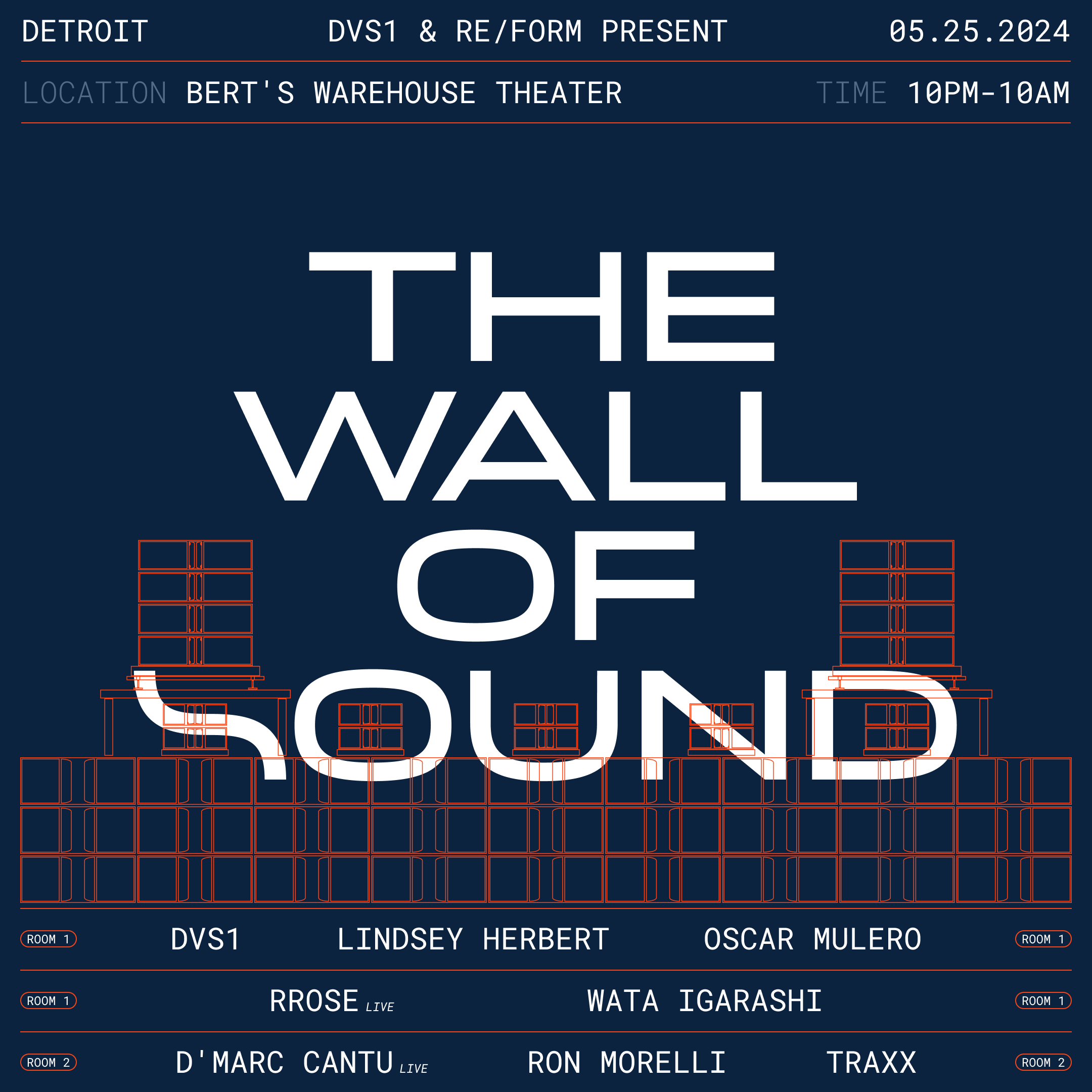DVS1 & RE/FORM present: The Wall Of Sound Detroit - Página frontal