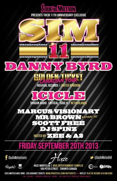 Soul In Motion - 11yr Anniversary - Danny Byrd & Icicle - Página frontal