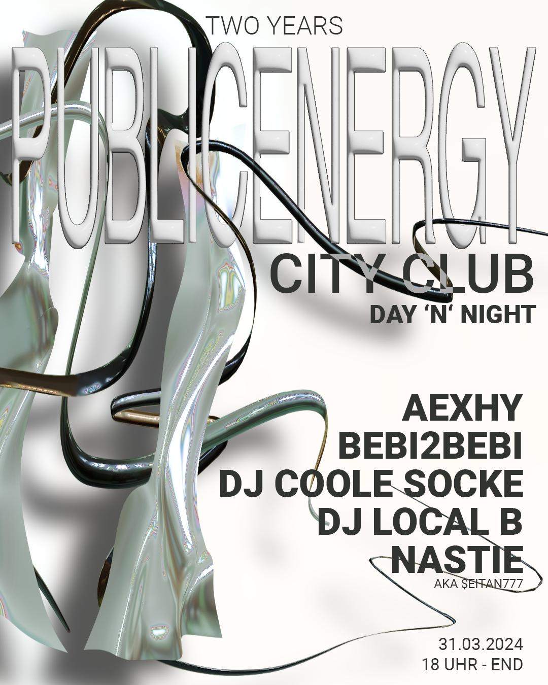 2 YEARS PUBLICENERGY dAy N niGht - フライヤー表