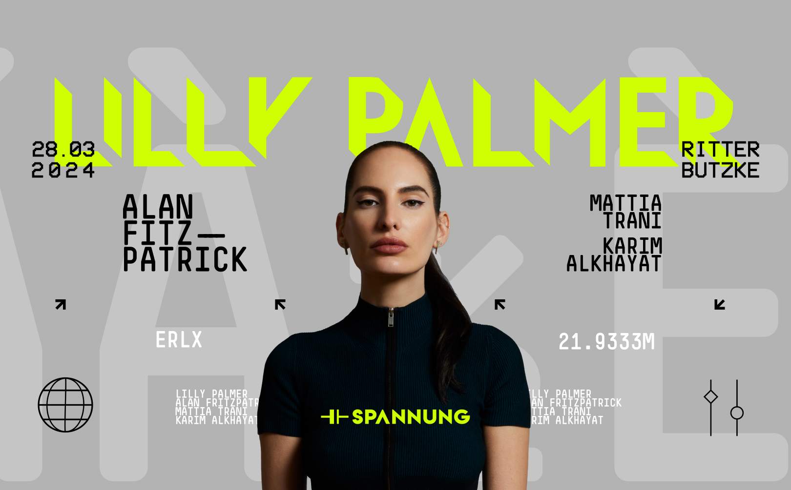 Lilly Palmer pres. Spannung Label Night - フライヤー表