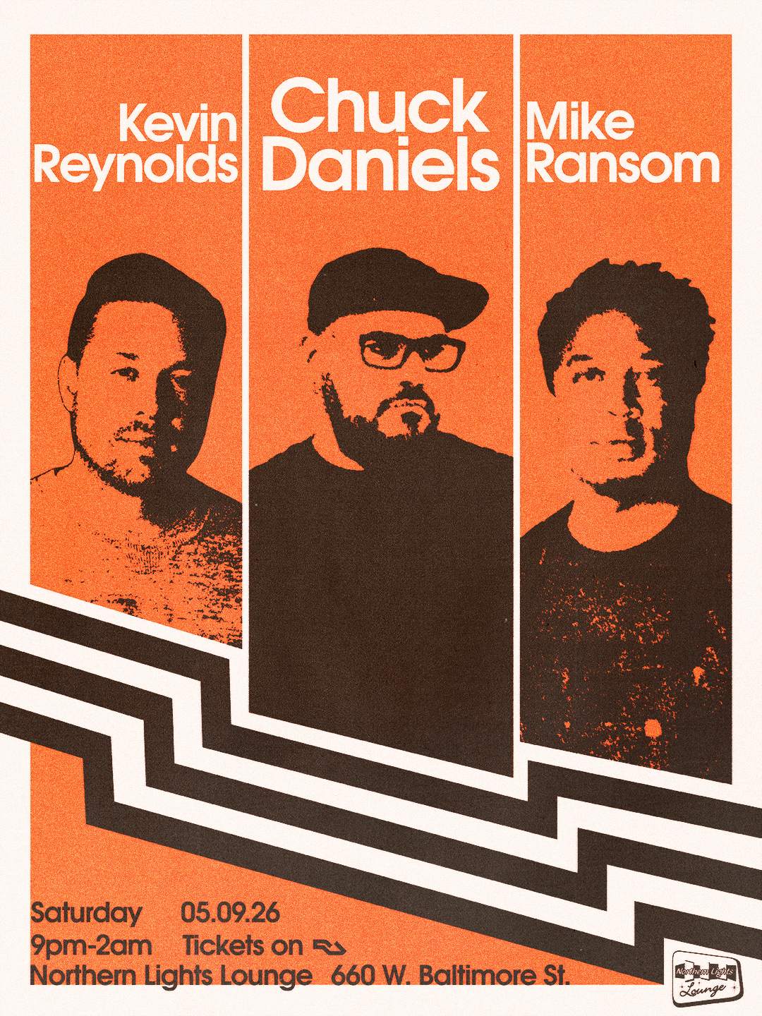 Chuck Daniels with Kevin Reynolds & Mike Ransom at Northern Lights ...