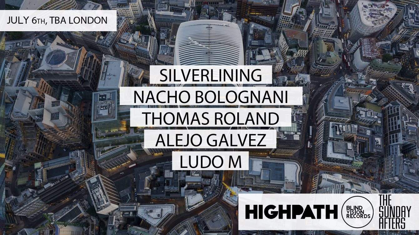 Highpath x BVR - Open AIR #2 - Silverlining, Nacho Bolognani, Thomas Roland - フライヤー表