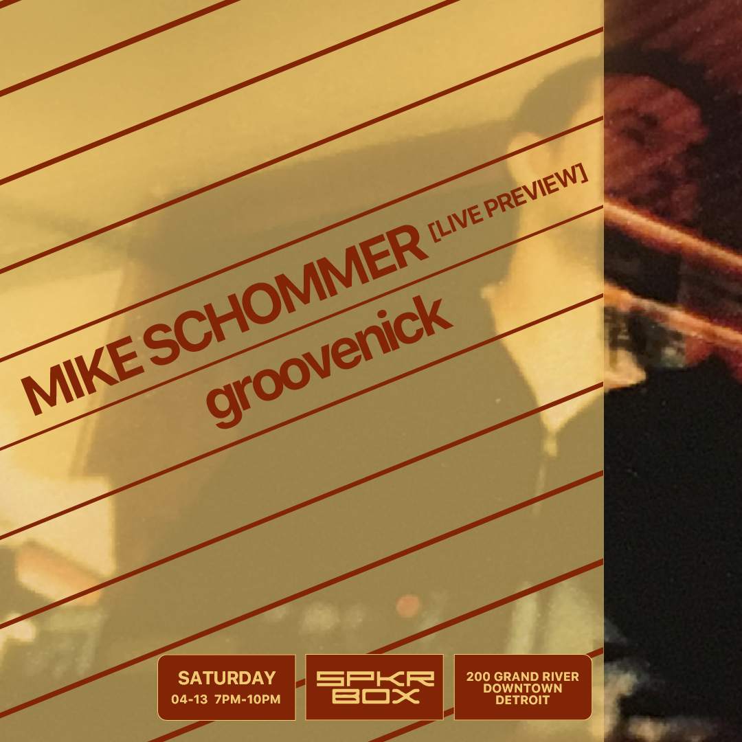 Mike Schommer - Live Preview - フライヤー表