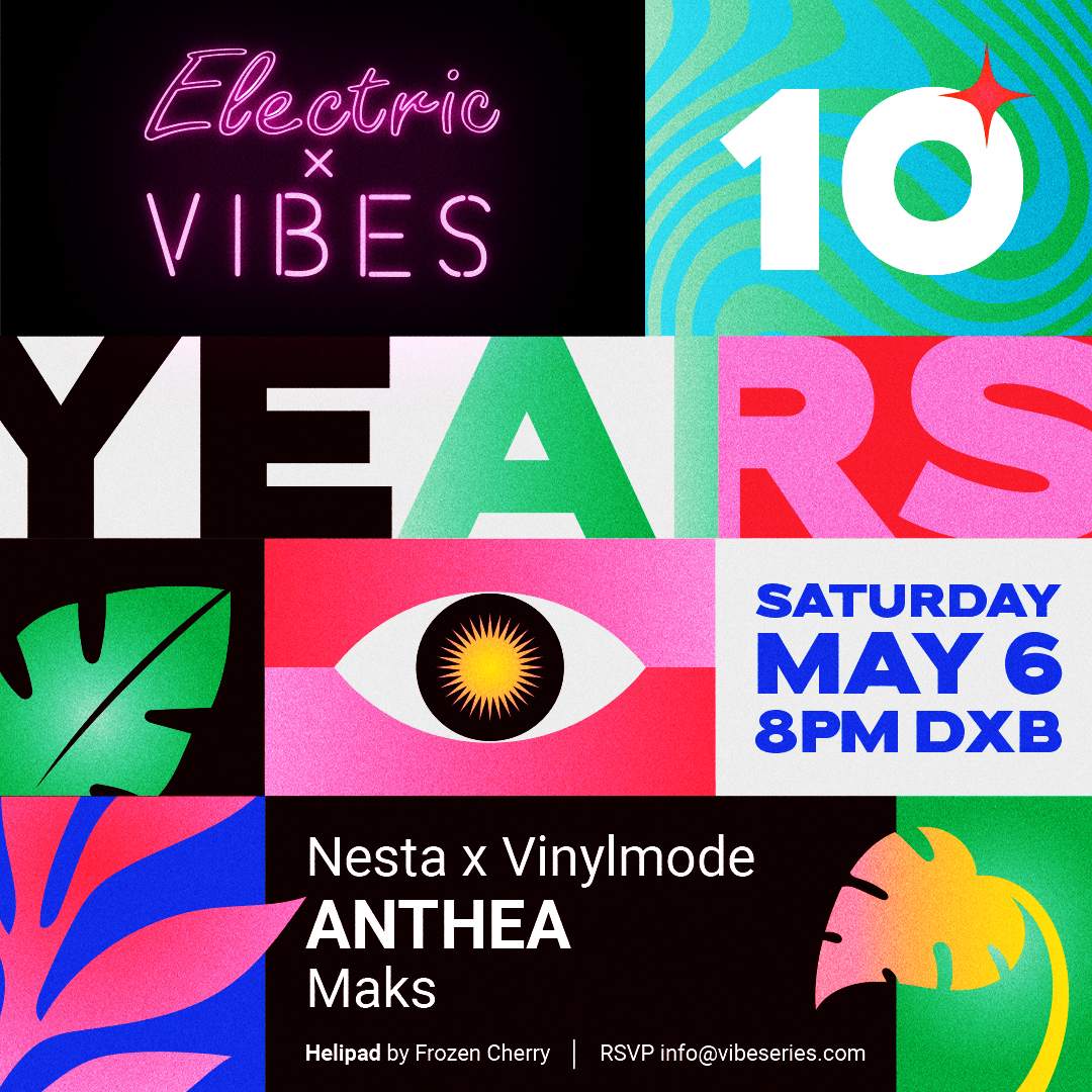 ELECTRIC VIBES at Helipad by Frozen Cherry, Dubai