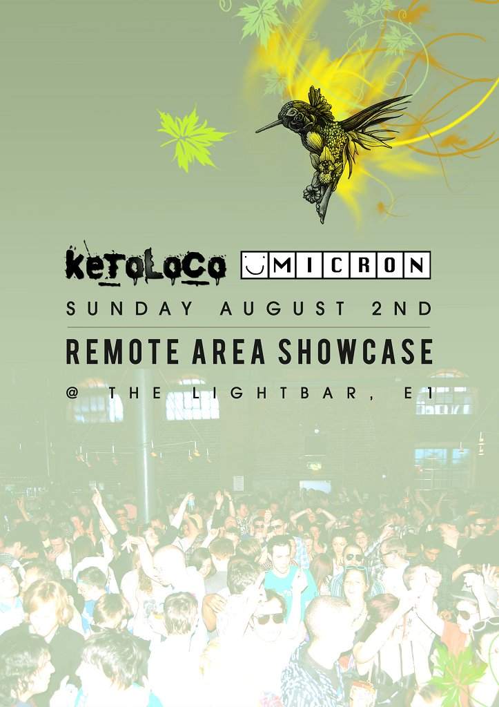 Ketoloco & Micron present Remote Area Showcase - フライヤー裏