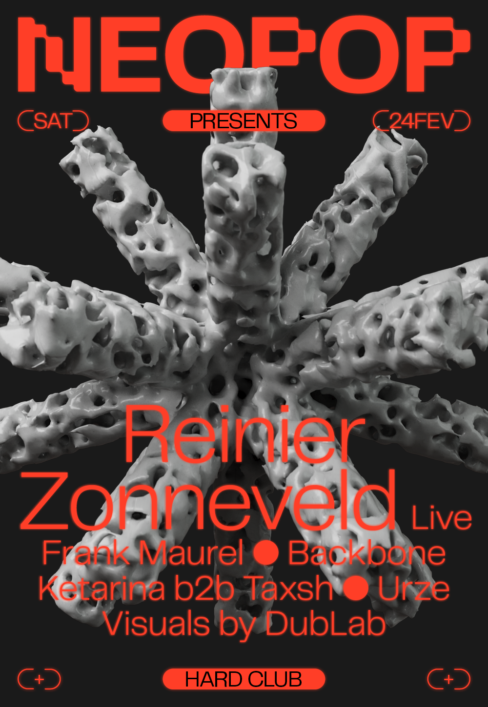 Neopop presents Reinier Zonneveld live - フライヤー表