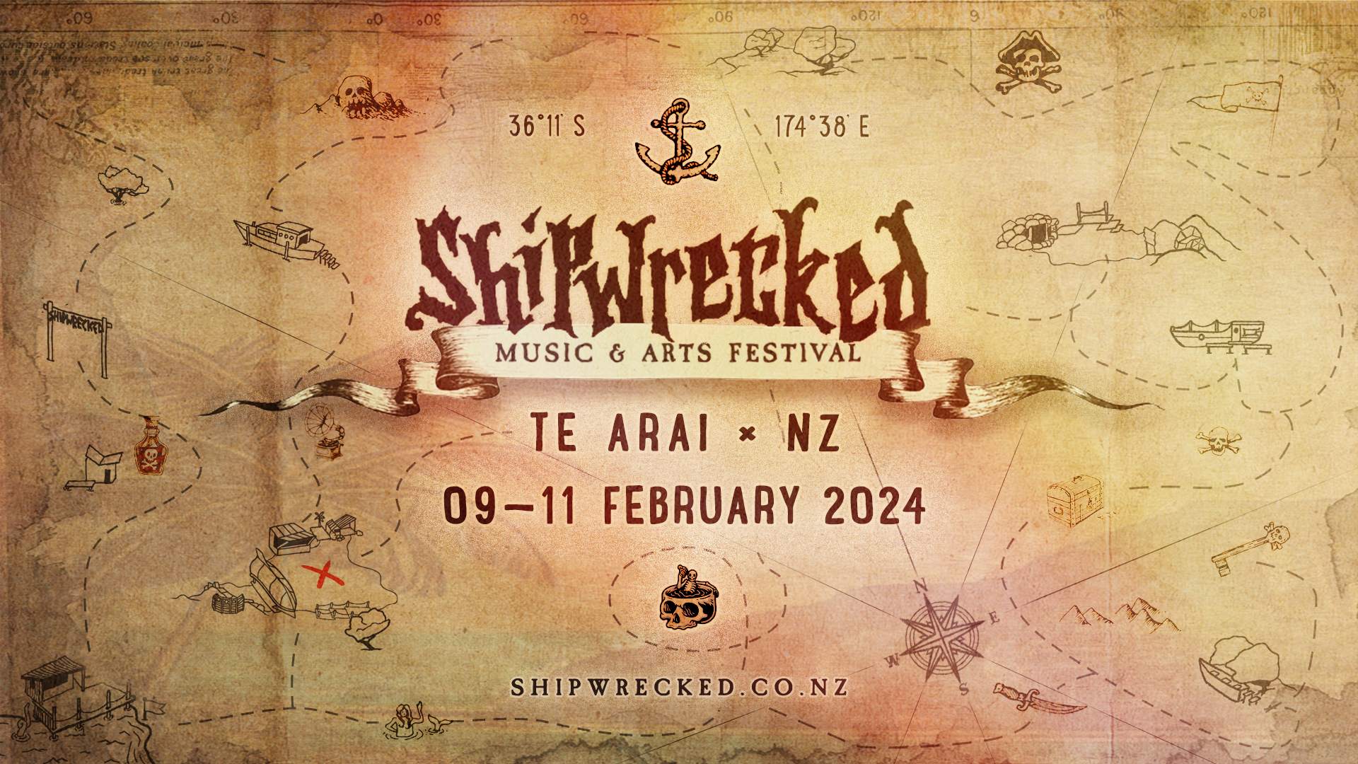 Shipwrecked Music & Arts Festival 2024 - フライヤー表
