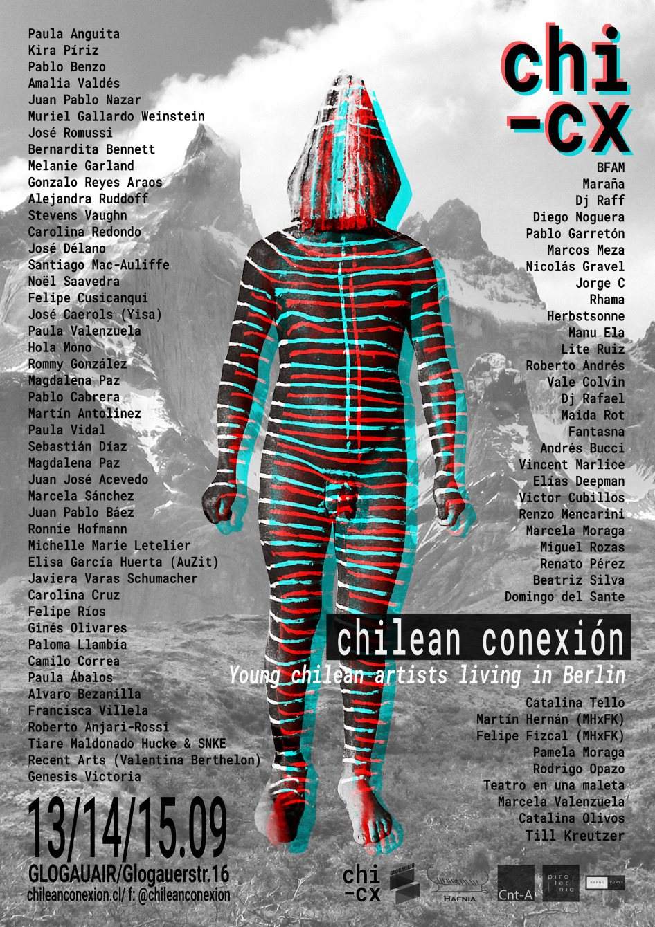 Chilean Conexión - Young Chilean Artist Living in Berlin - フライヤー表