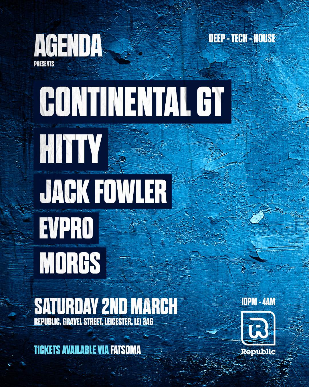 AGENDA Presents: Continental GT // hitty // JACK FOWLER - Página frontal