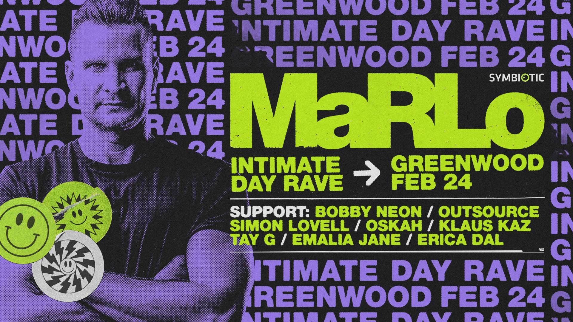 MaRlo Intimate Rave - フライヤー表