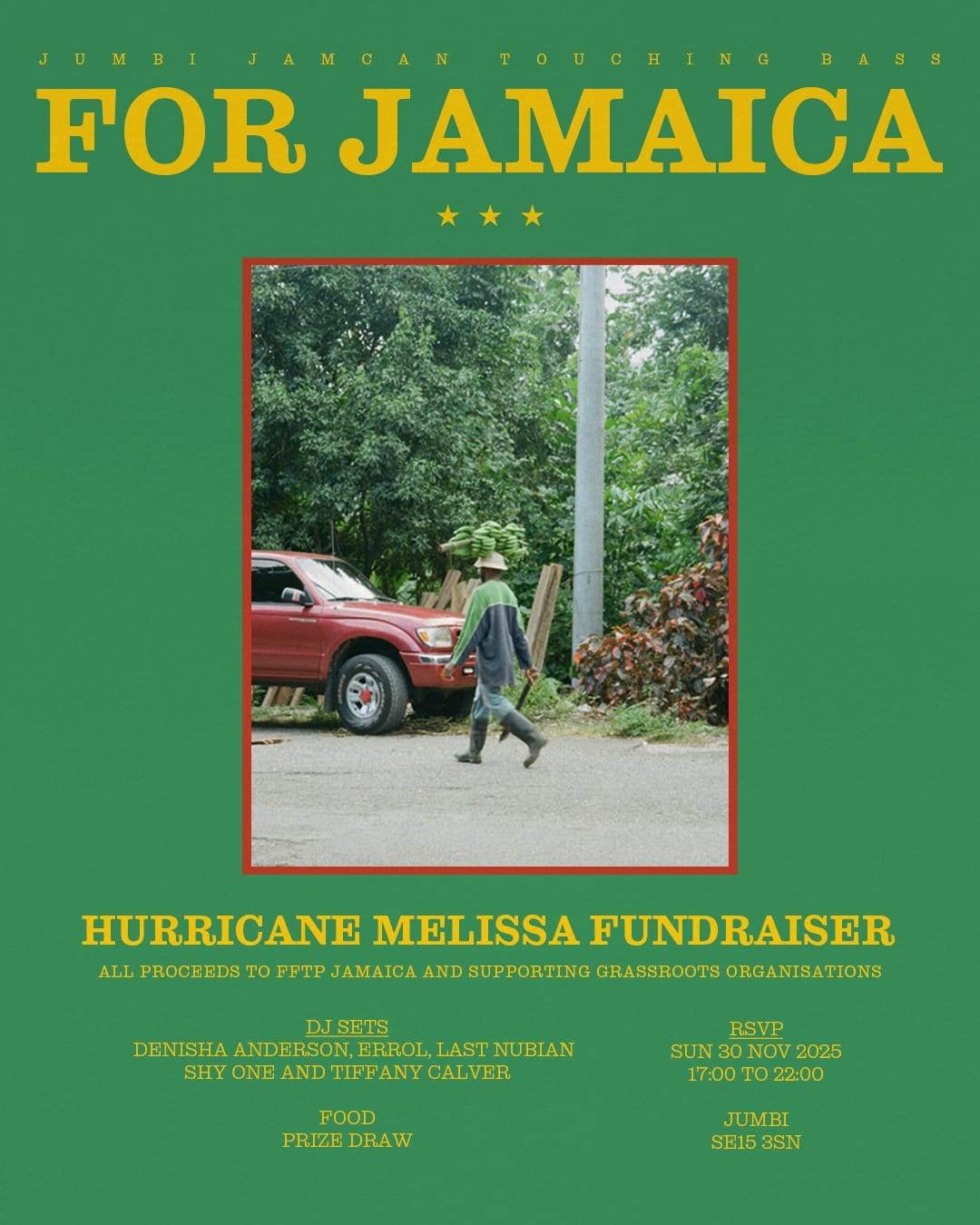 Hurricane Melissa Fundraiser: Jumbi, Touching Bass & JAMCAN at Jumbi ...