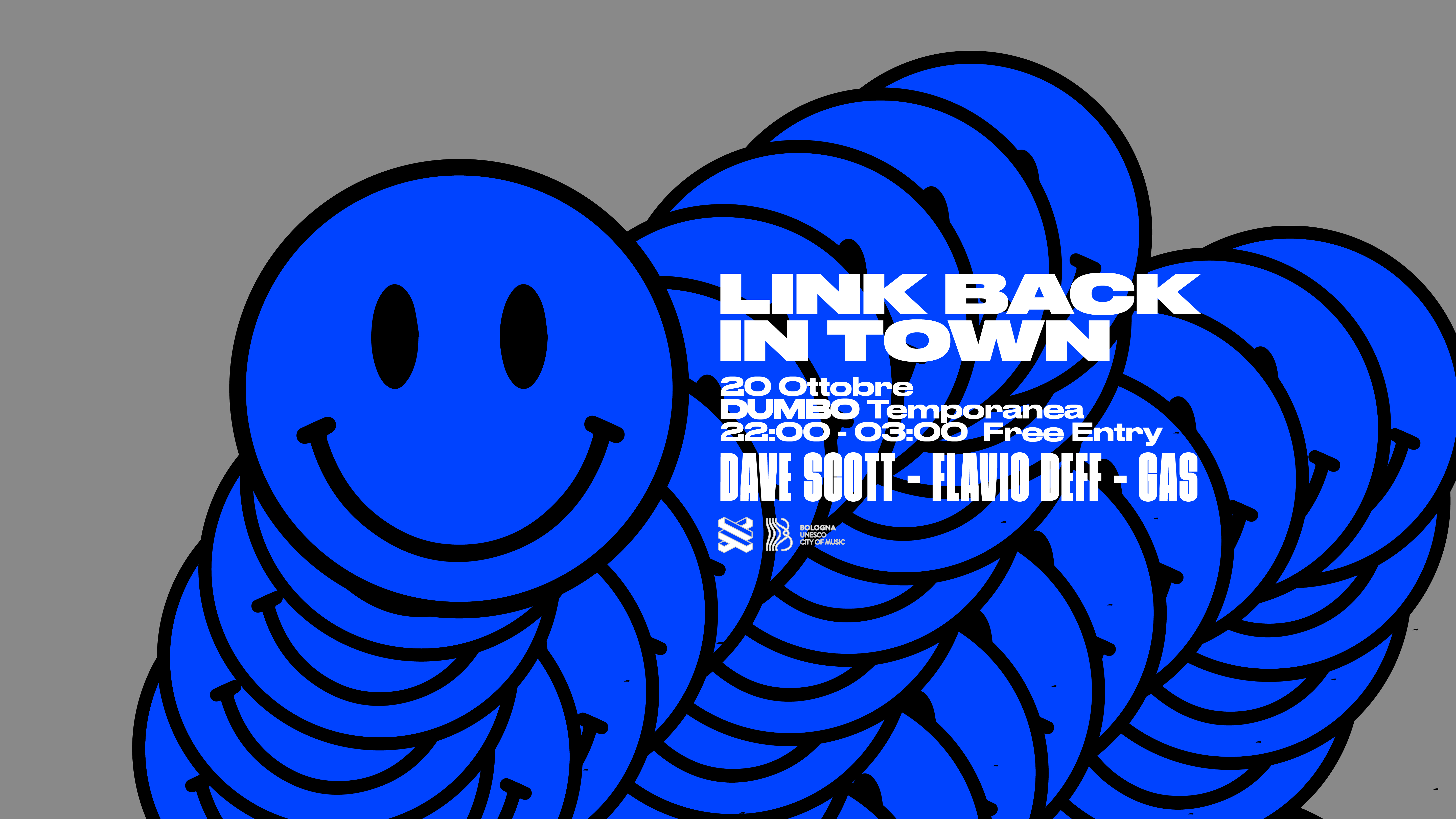 Link Back In Town - Free Entry - フライヤー表