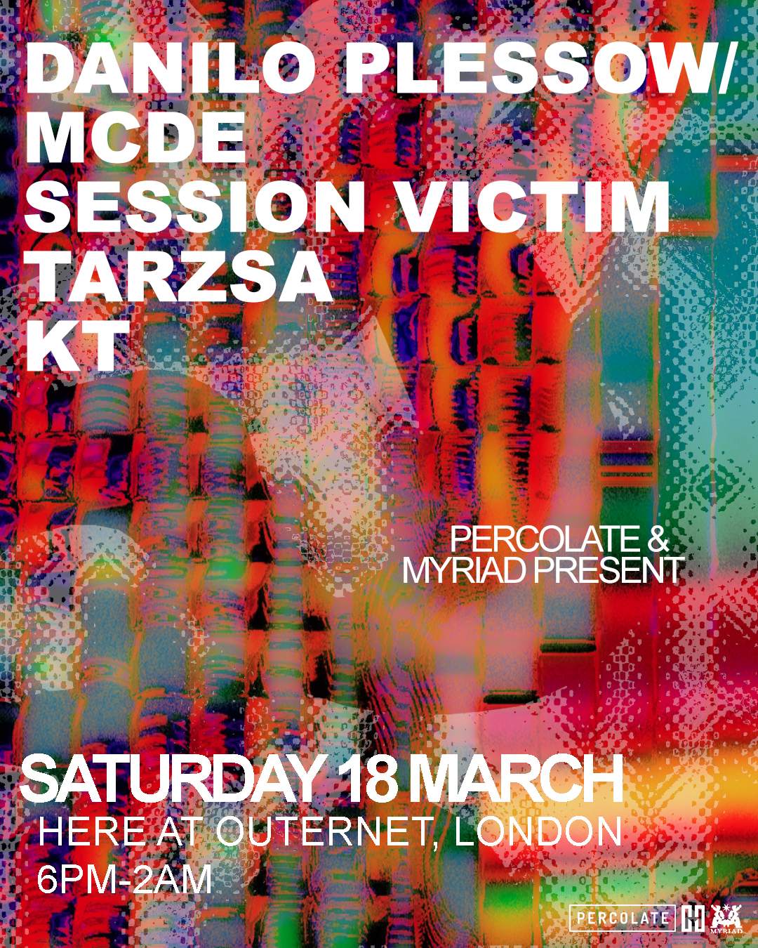Percolate presents: MCDE / Danilo Plessow, Session Victim, Tarzsa, KT ...