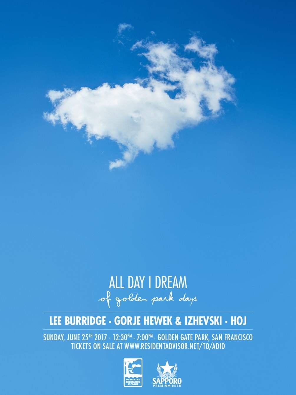 All Day I Dream of Golden Park Days - フライヤー表