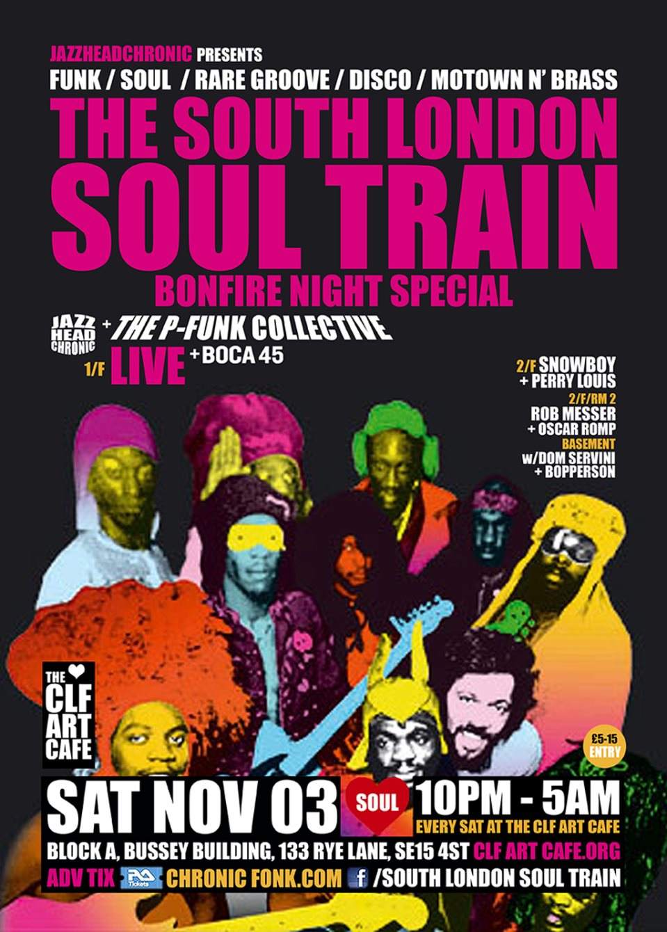 The South London Soul Train Halloween Special with Afro Cluster (Live) - More - フライヤー裏