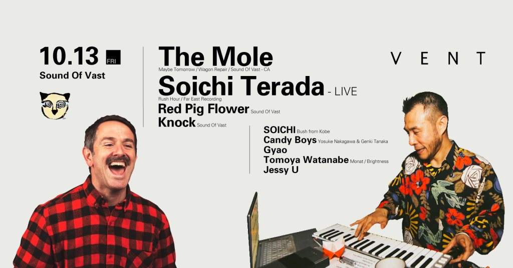The Mole , SOICHI Terada (Live) at Sound Of Vast - フライヤー表