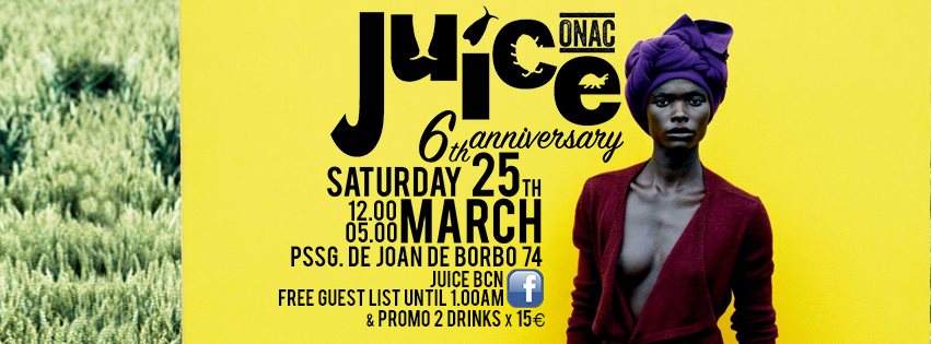 Juice Party 6 Year Anniversary - Página frontal