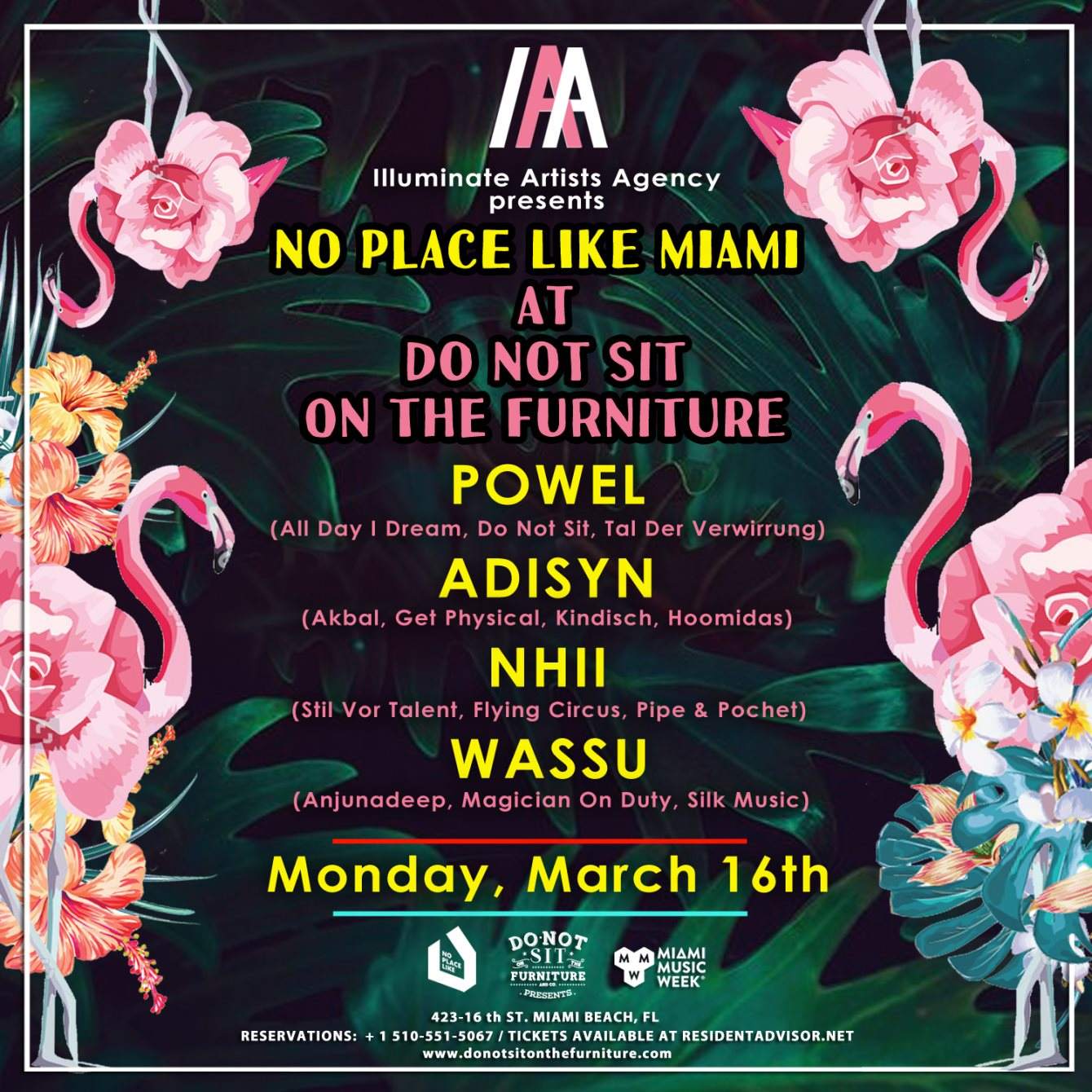 [CANCELED] Illuminate Artists Agency presents No Place Like Miami [Miami Music Week] - Página frontal