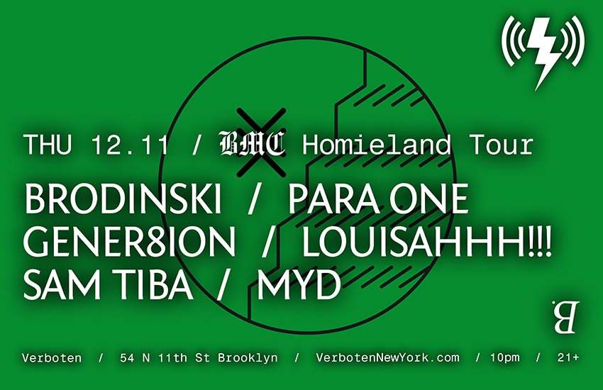 Bromance Homieland Tour: Brodinski / Para One / Gener8ion / Louisahhh! / Sam Tiba / Myd - Página frontal