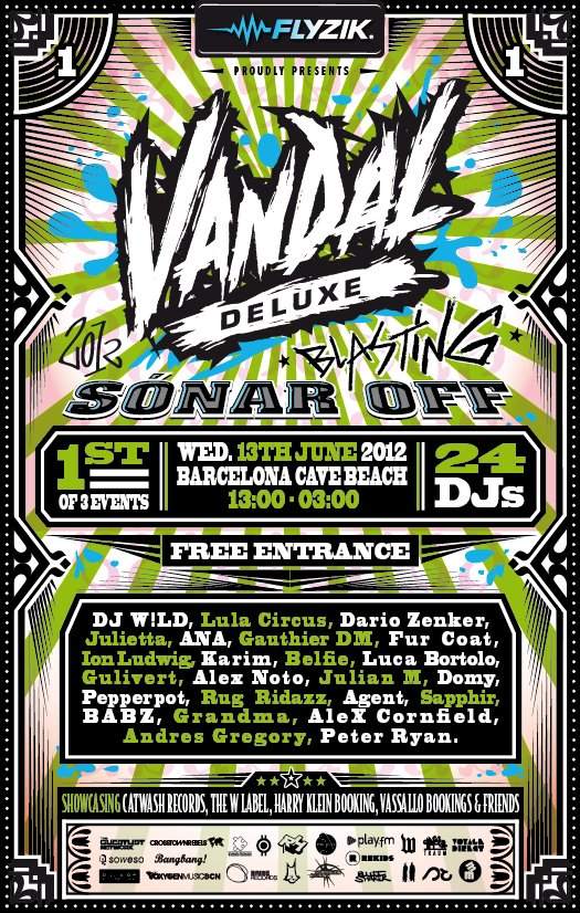 Vandal Deluxe: OFF Sonar 2012 - Part 1 - フライヤー表
