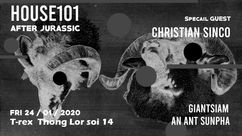 House101: After Jurassic with Christian Sinco - フライヤー表