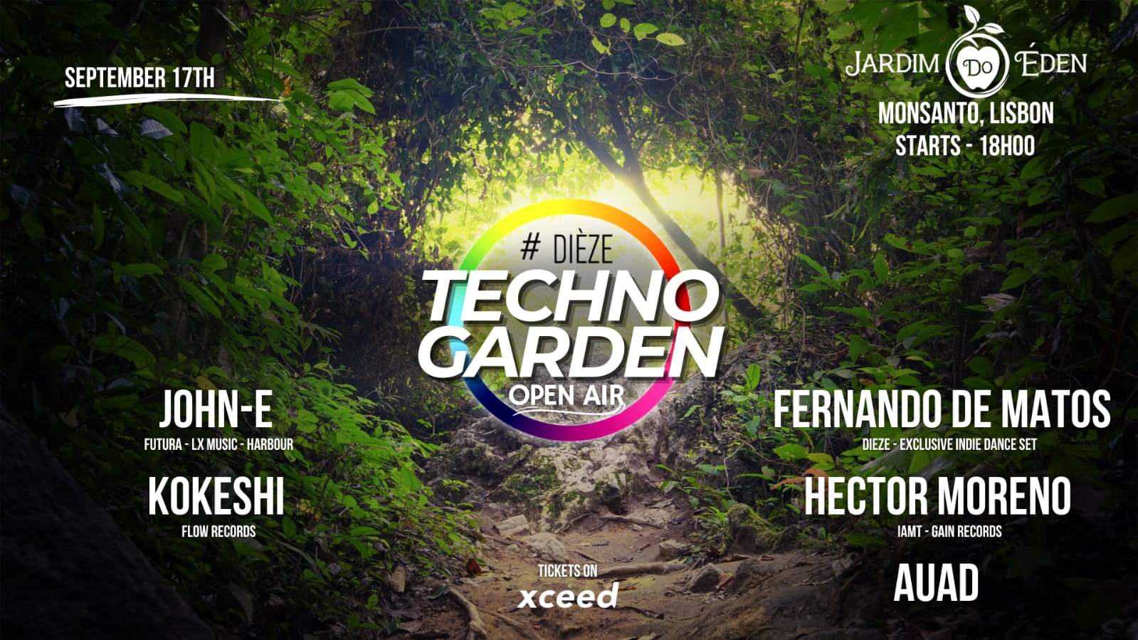 Techno Garden Open Air by Di ze at Jardim do den Lisbon