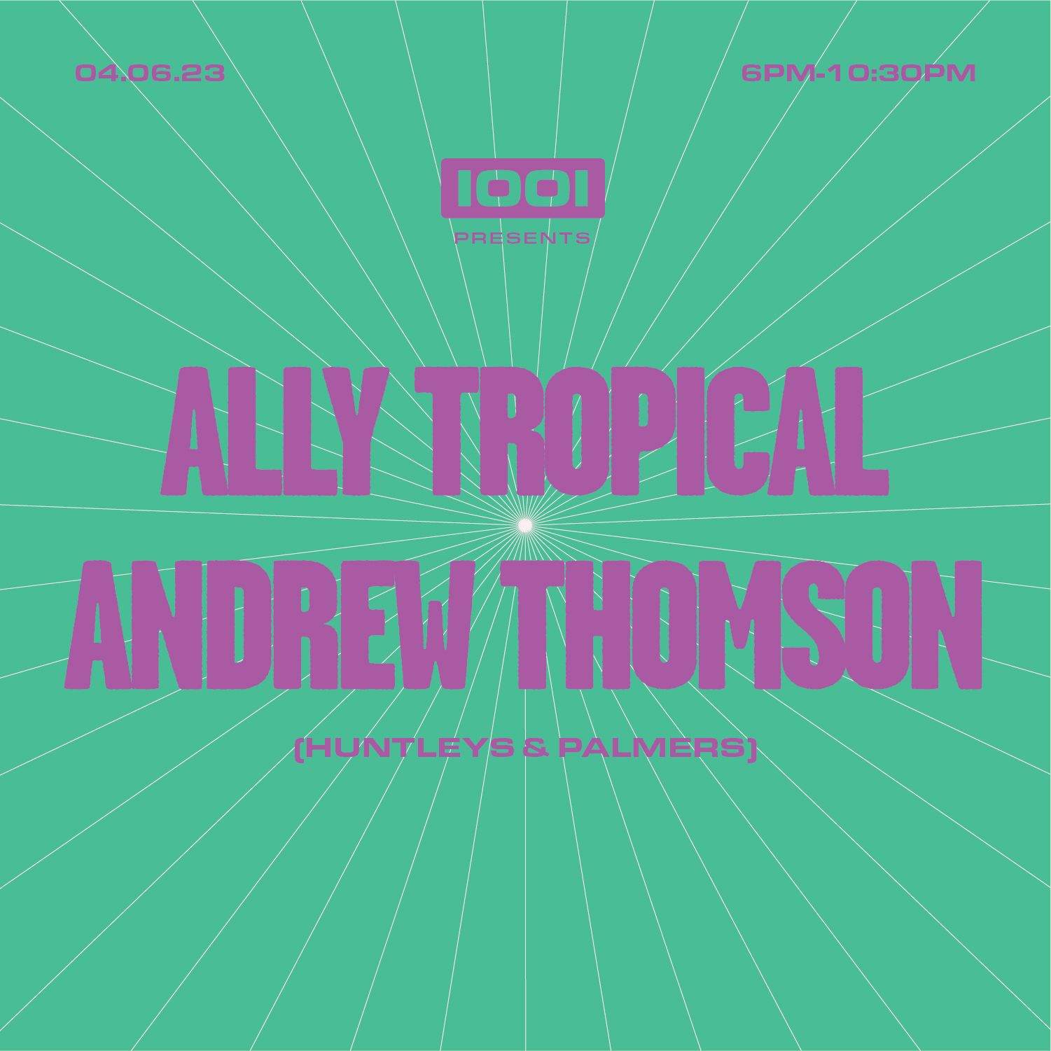 1001 presents Ally Tropical & Andrew Thomson - Página trasera