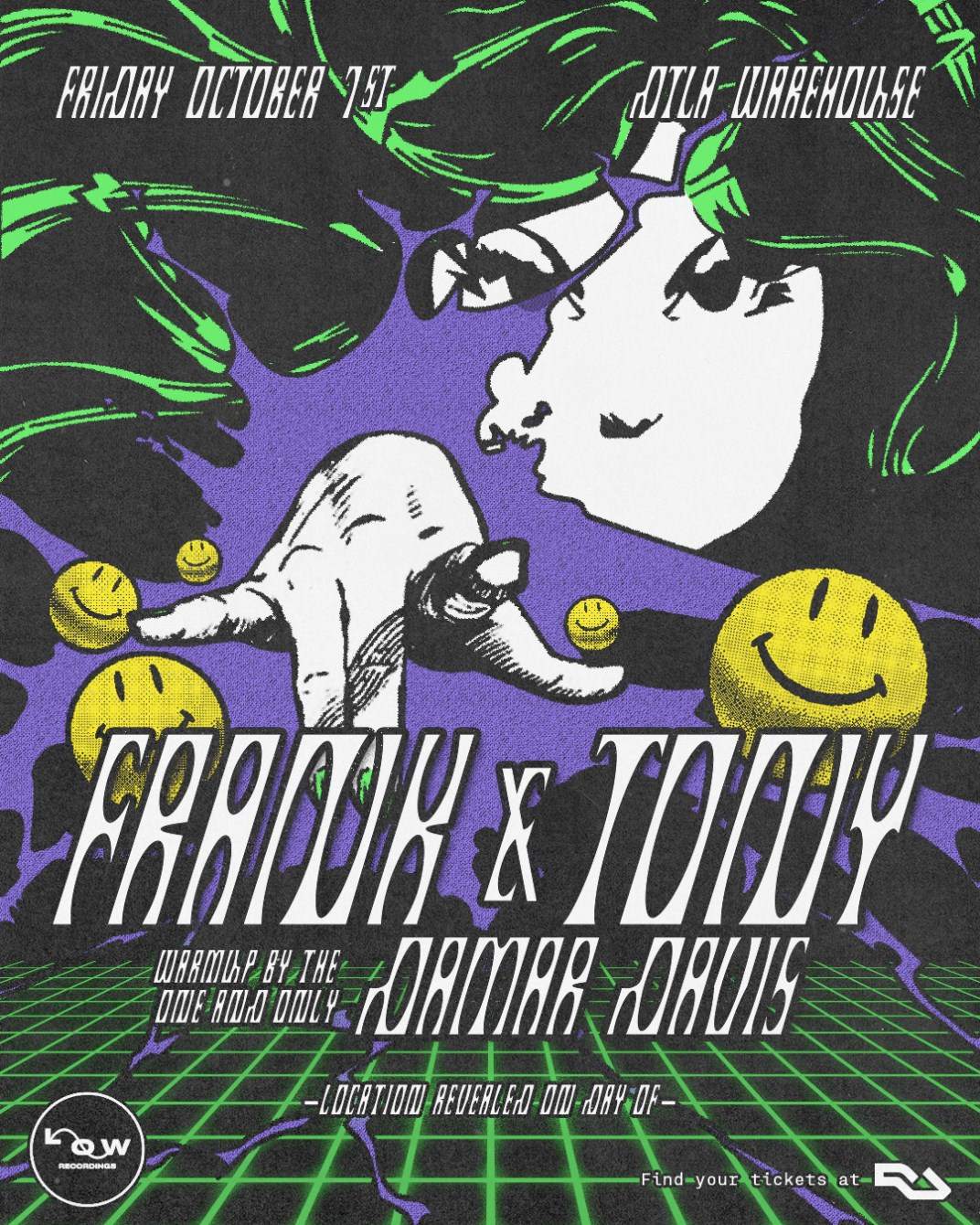 Low: Frank & Tony [Scissor and Thread], Damar Davis [Dublab] at Dtla Warehouse - Página frontal