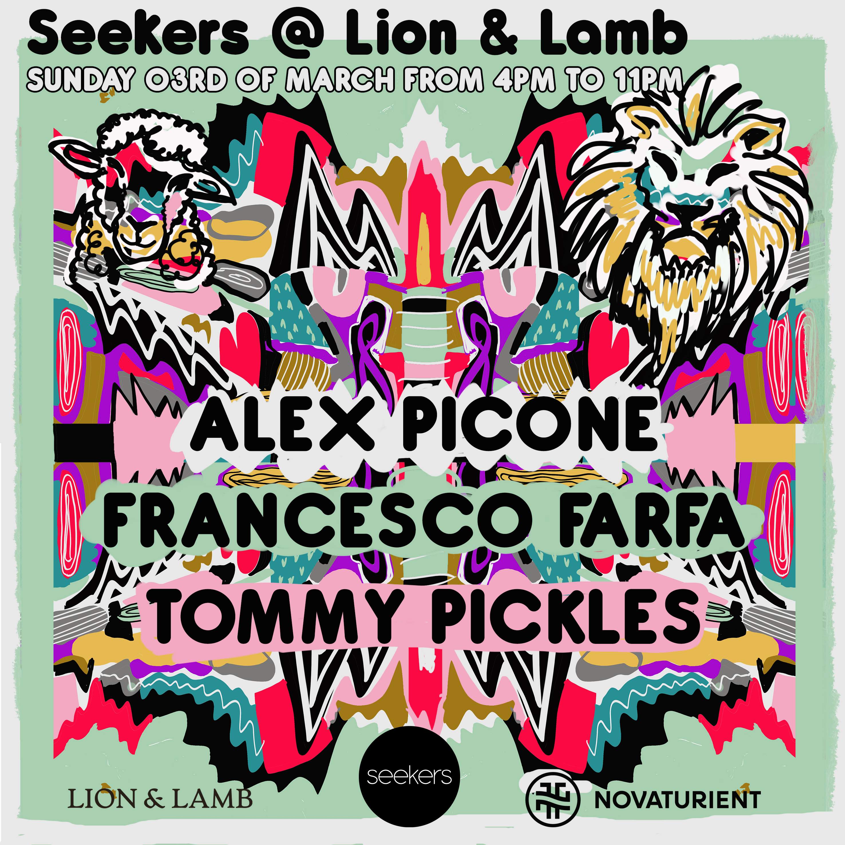 seekers at The Lion & Lamb - フライヤー表