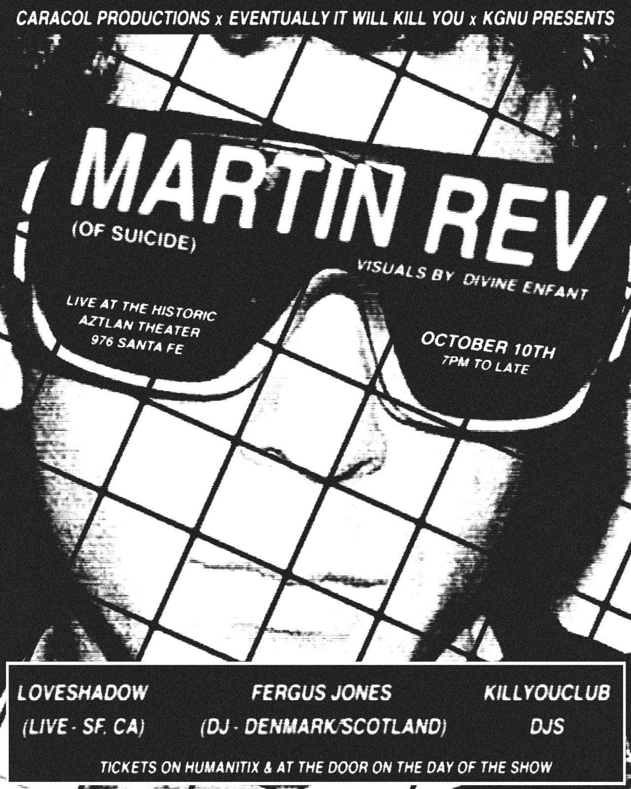 KGNU presents Martin Rev + VJ Divine Enfant / Loveshadow / Fergus Jones ...