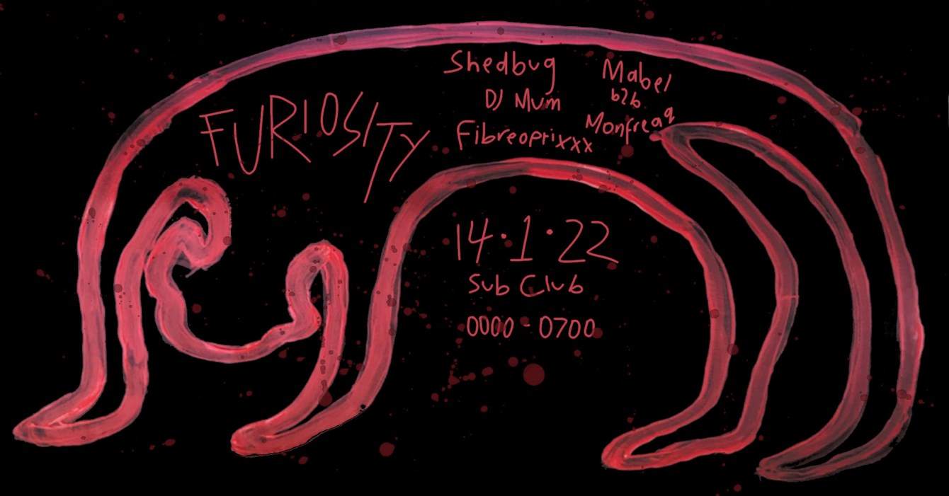 Cancelled Furiosity with Shedbug, Fibre Optixxx, DJ Mum, Mabel & Monfreaq - Página frontal