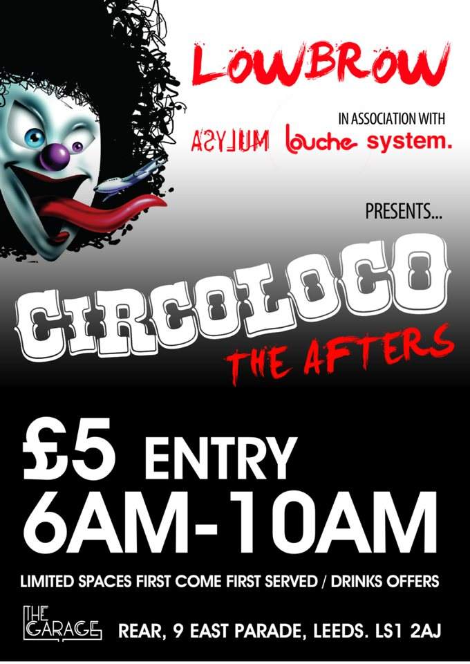 Lowbrow presents.. The Official Circoloco After Party - Página frontal