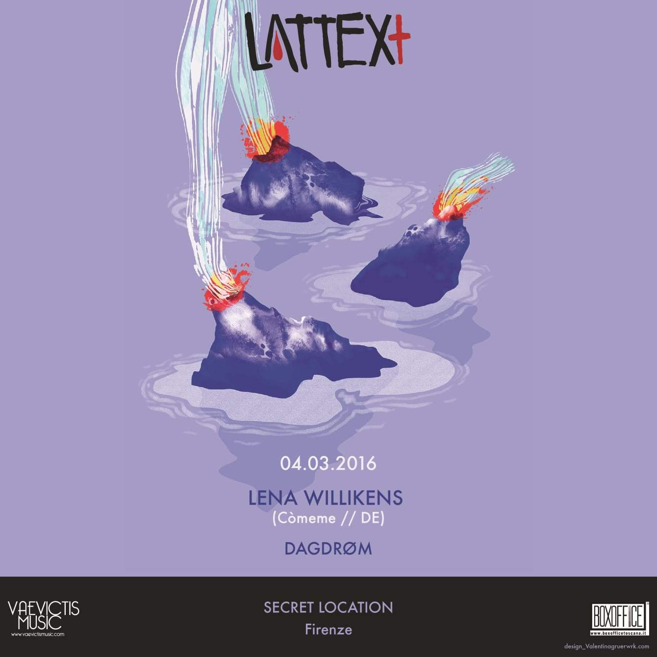 Lattex with Lena Willikens - フライヤー表