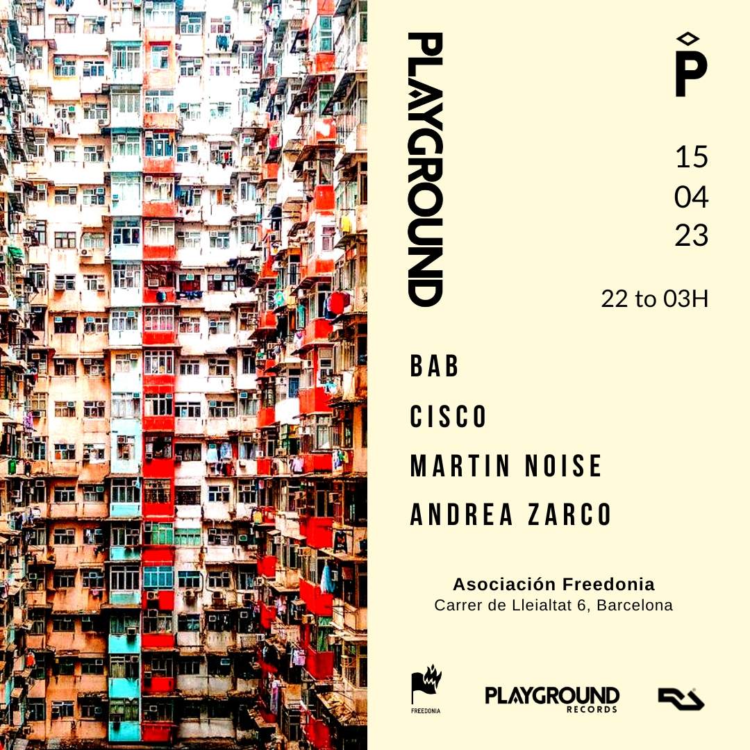 Playground with Bab + Martin Noise + Cisco + Andrea Zarco - Página trasera