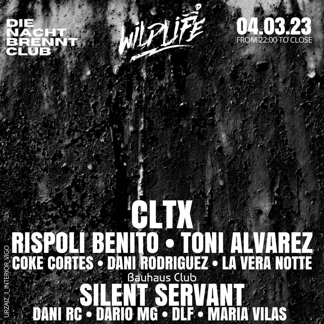 Wildlife with CLTX + Bauhaus Club with Silent Servant (Vigo) at 