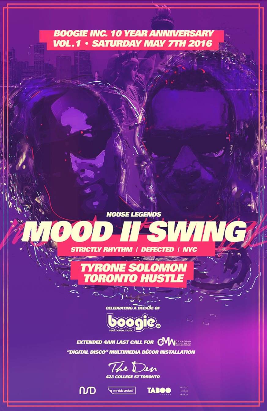 Boogie Inc. 10 Year Anniversary Feat. Mood II Swing at The Den