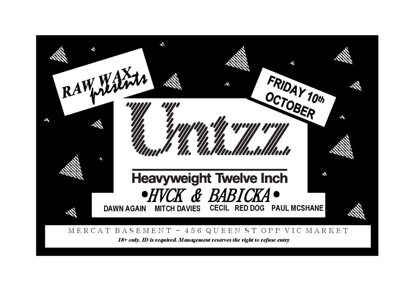 Raw Wax presents: Untzz Twelve Inch - Página frontal