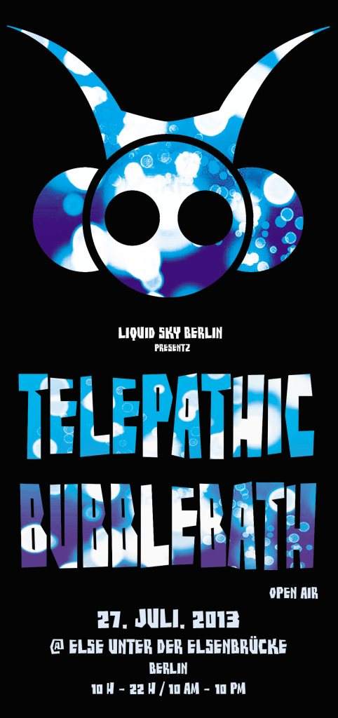 Telepathic Bubblebath Open Air with Michael Rother, FM Einheit, Air Liquide - フライヤー表