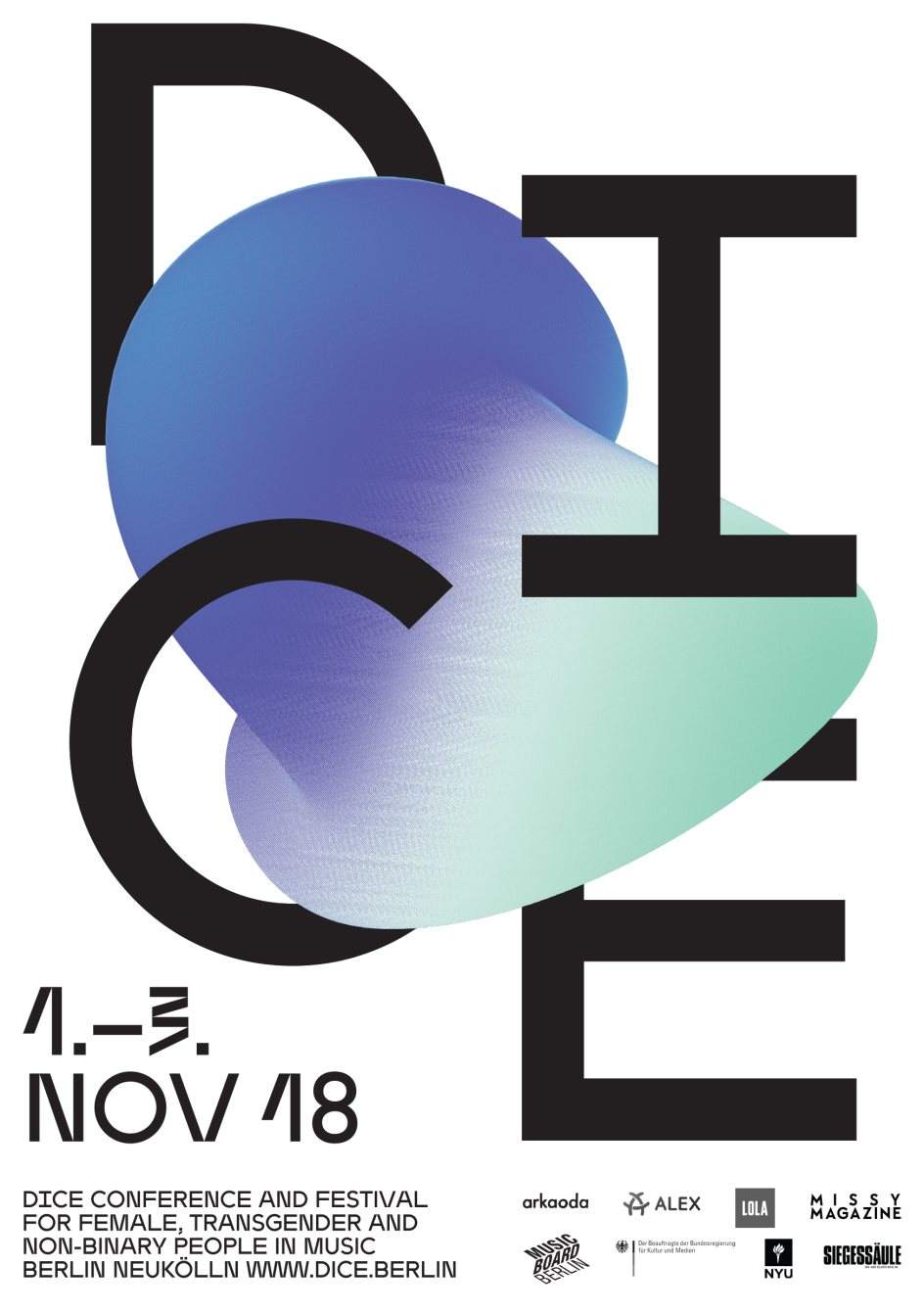 DICE Conference + Festival - フライヤー表