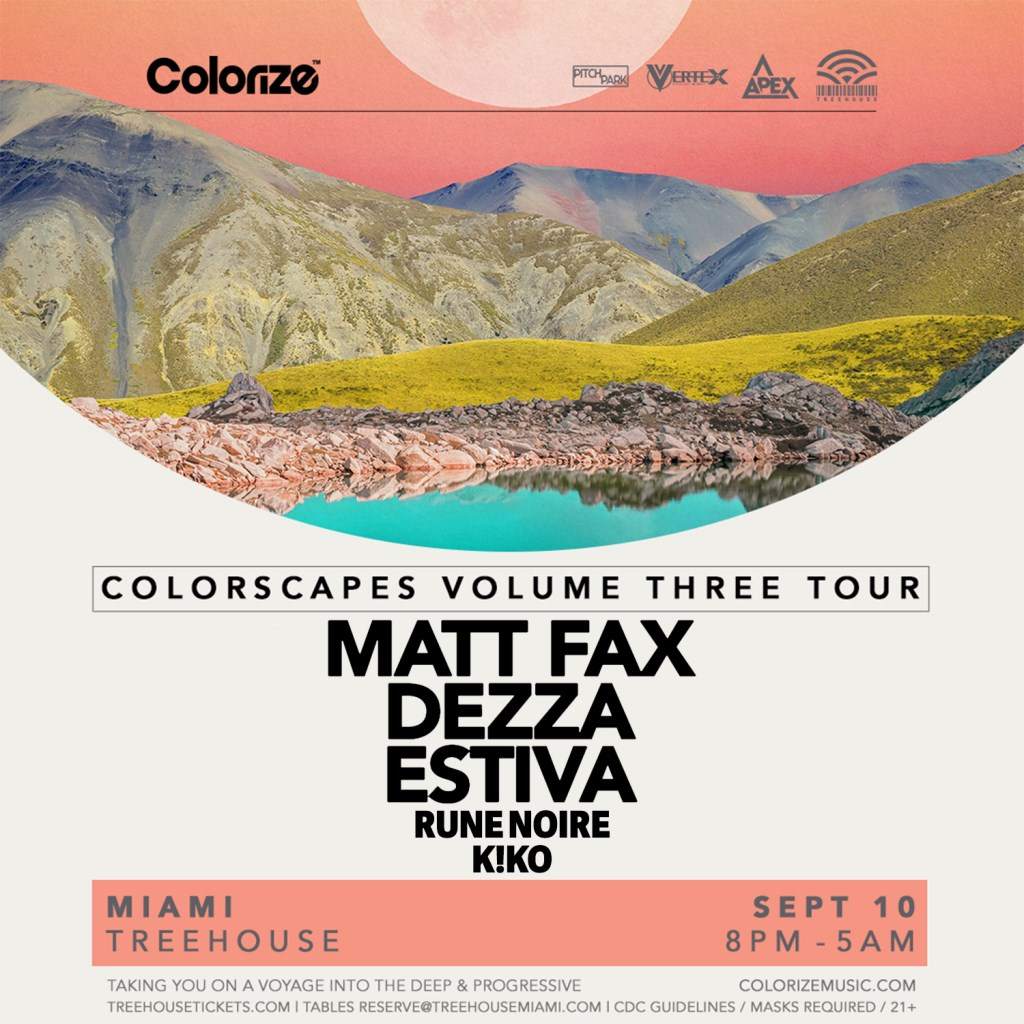 Colorscapes Tour with Matt Faxx & Dezza & Estiva - フライヤー表