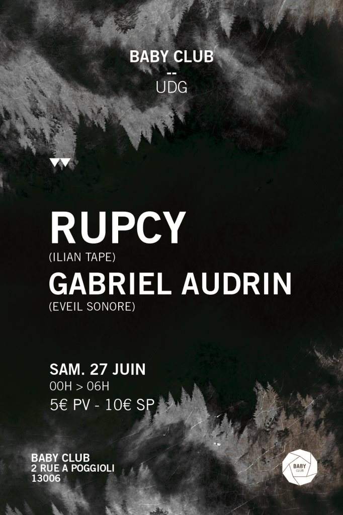 UDG with Rupcy & Gabriel Audrin - フライヤー表