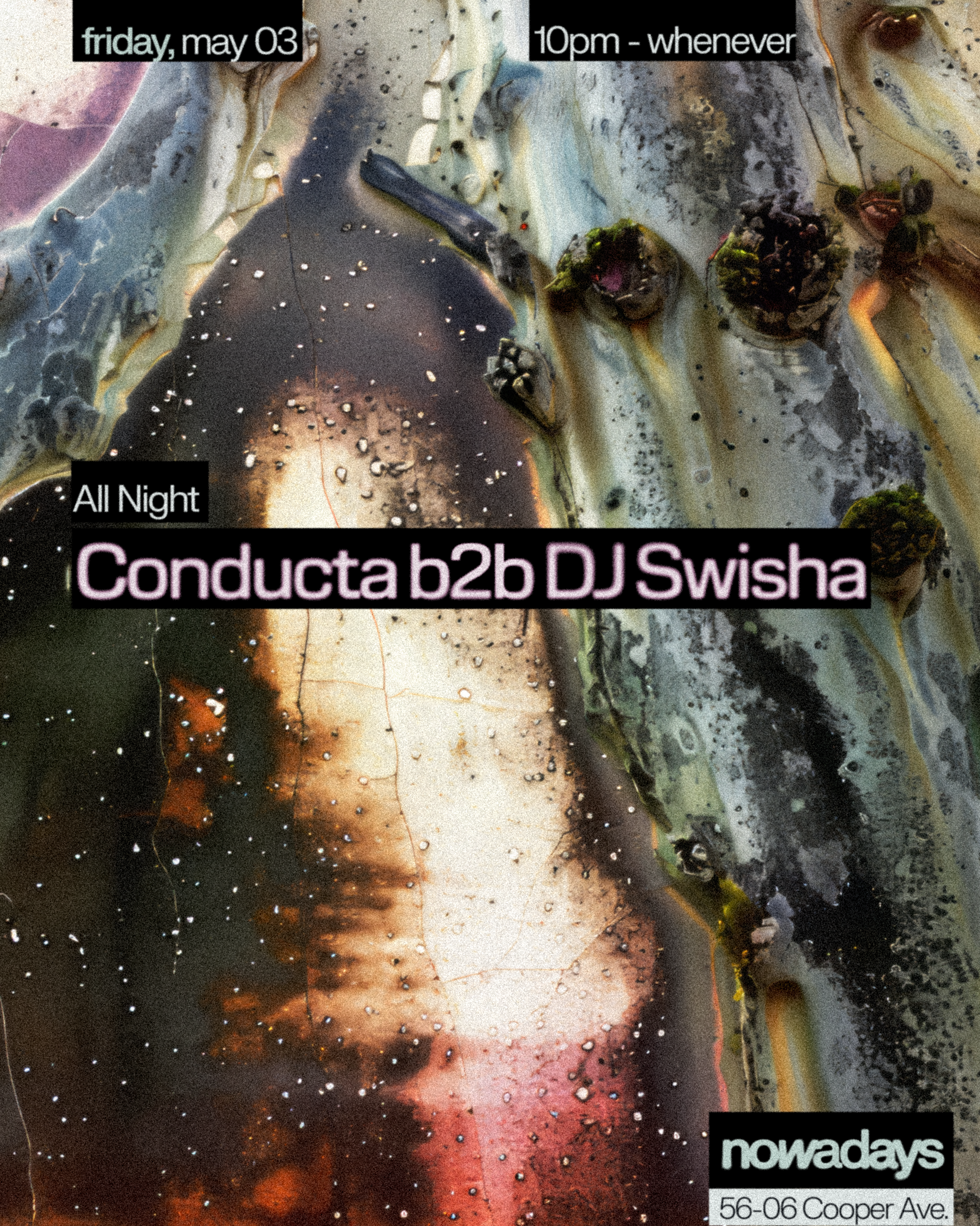 Conducta b2b DJ SWISHA All Night - Página frontal