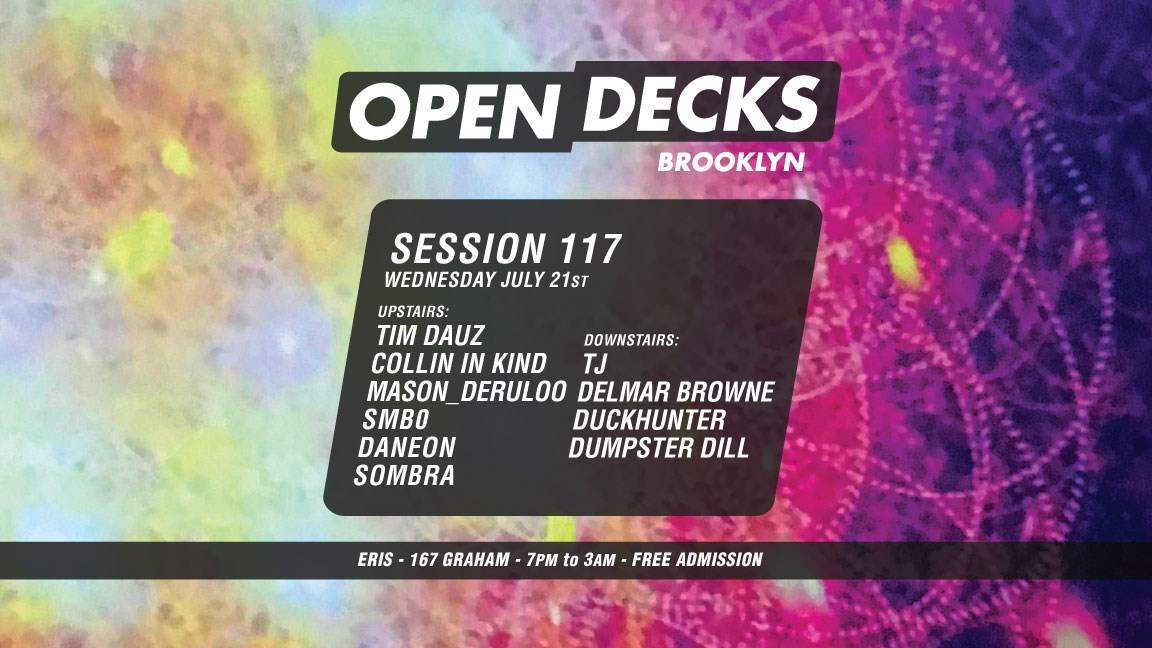Open Decks Session 117 - Página frontal