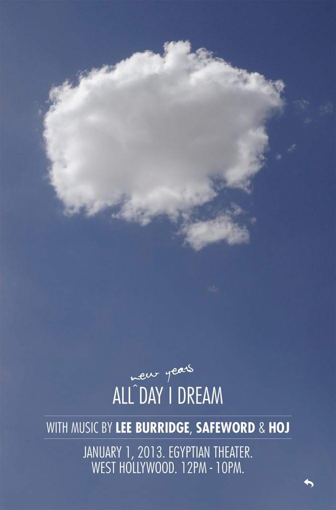 All (New Years) Day I Dream - Página frontal